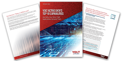 Volt Active Data's Top-10 Capabilities