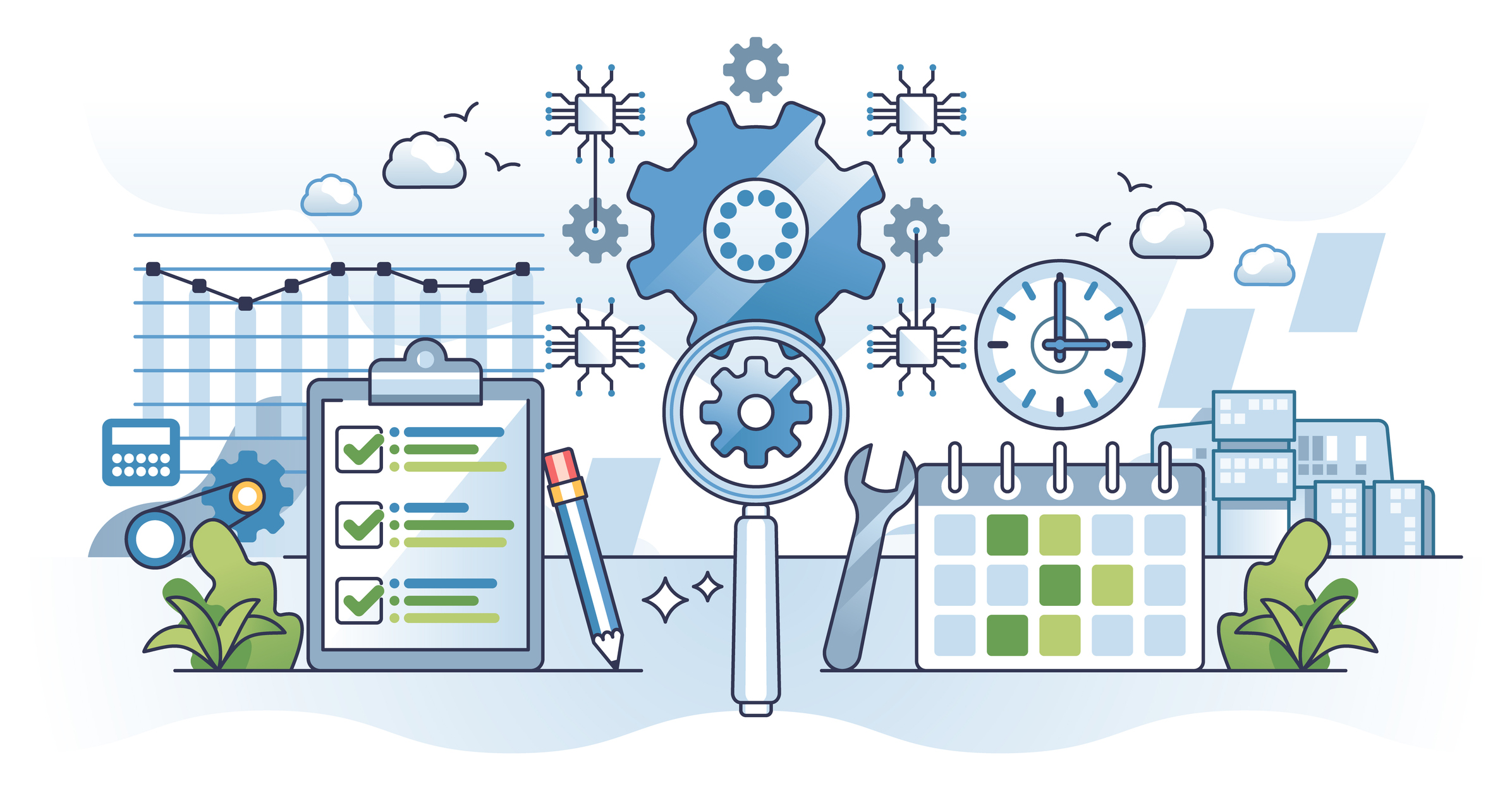 Predictive maintenance for IOT technological monitoring outline concept